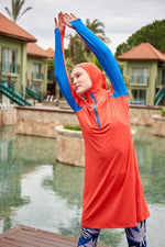 Lycra Orange Burkini Modest Swimwear M2472 - By Baano