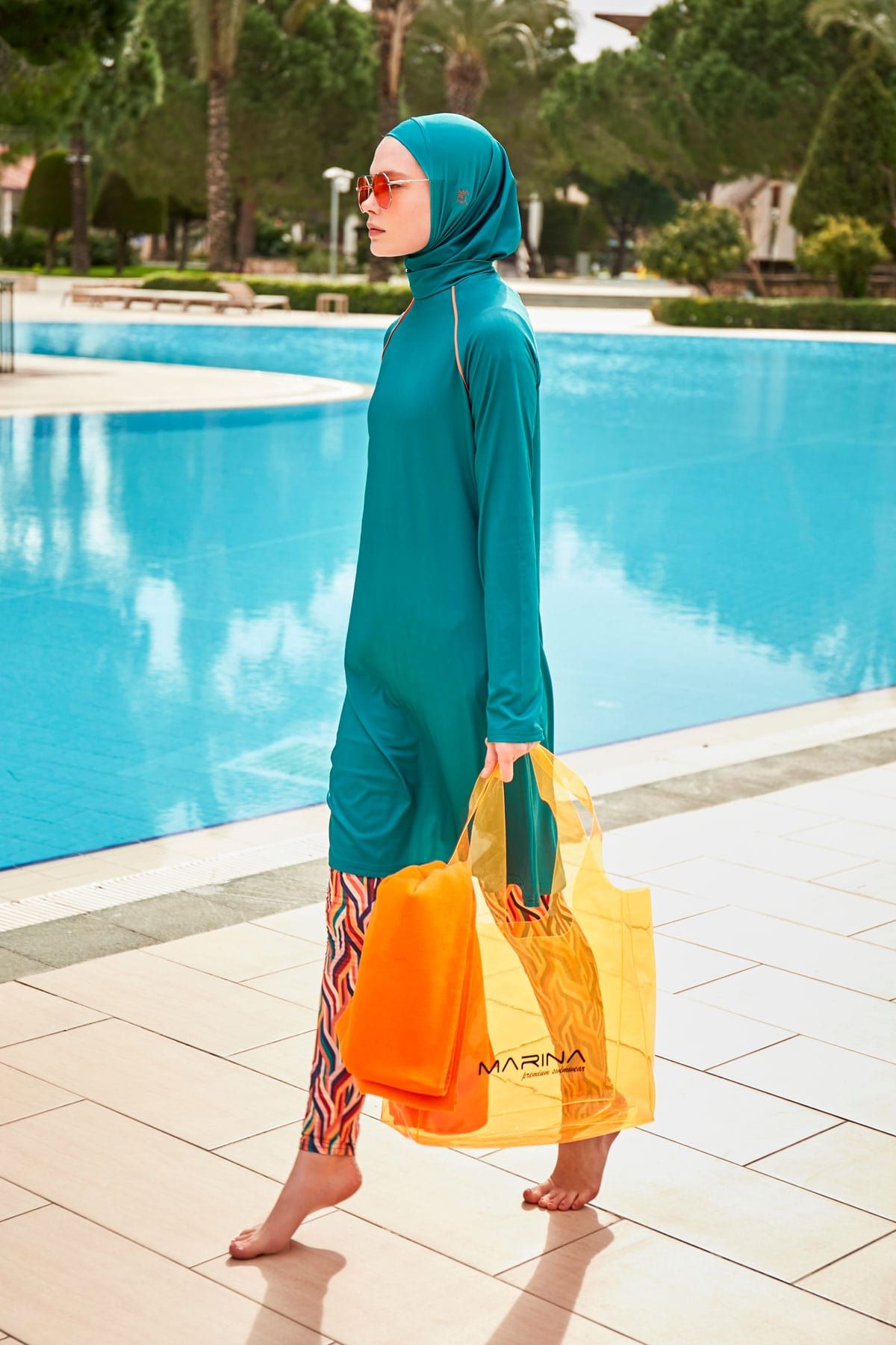 Orange Beach Bag C2406 - By Baano