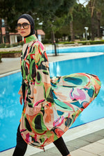 Colourful Pareo Kimono P2414 Marina Modest