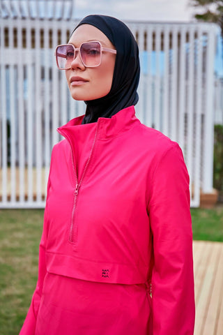 Woven Pink Burkini Modest Swimwear M2408 - By Baano
