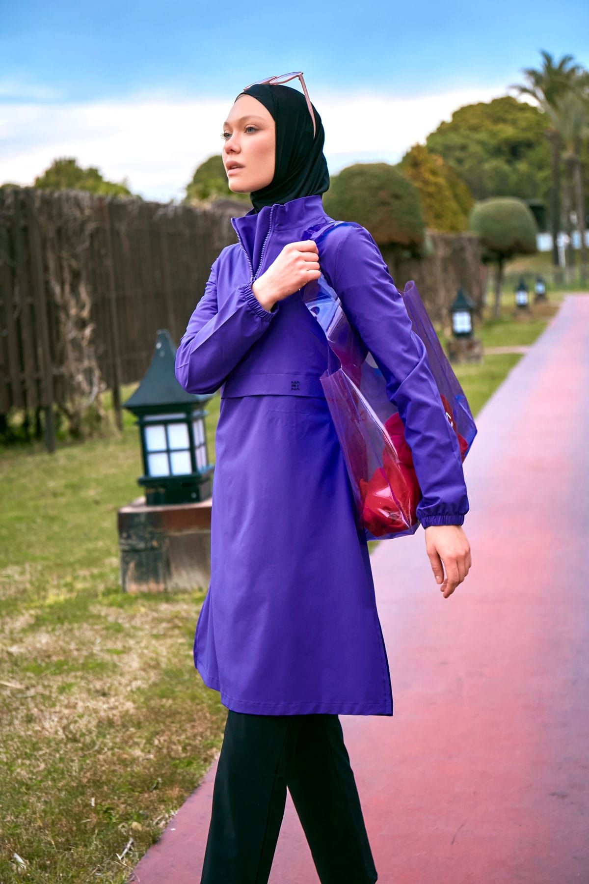 Purple Beach Bag C2403 - By Baano