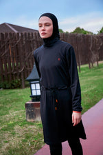 Lycra Black Burkini Modest Swimwear M2478 - By Baano