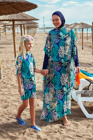 Lycra Navy Burkini Modest Swimwear M2490 - By Baano