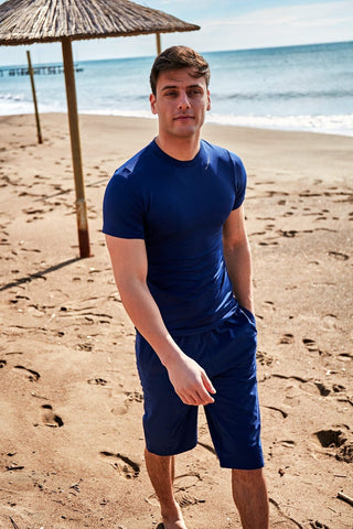 Navy Men's Shorts S2408 - By Baano