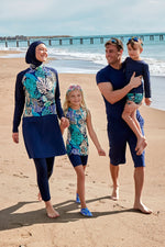 Woven Navy Boys Shorts B2431 Marina Modest