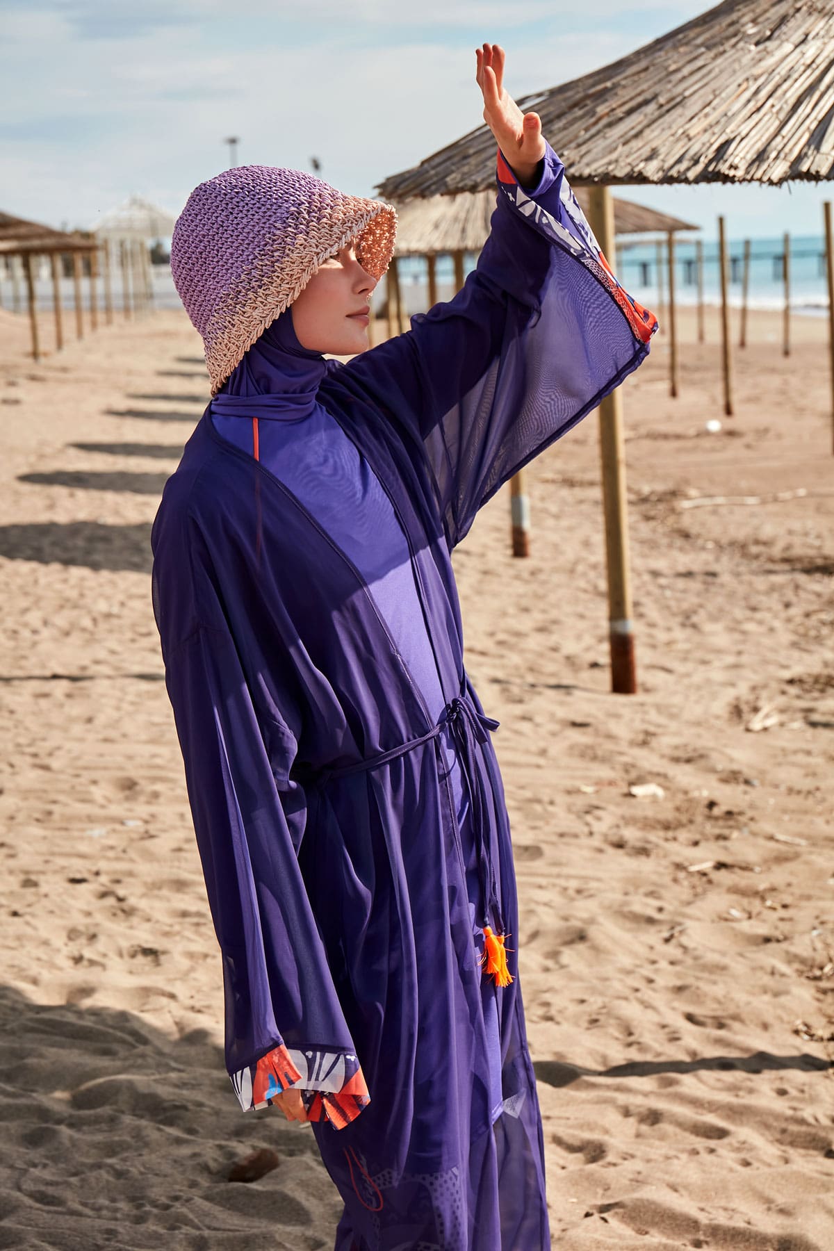 Colourful Pareo Kimono P2420 Marina Modest