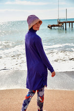 Lycra Purple Burkini Modest Swimwear M2494 - By Baano