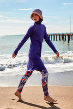 Lycra Purple Burkini Modest Swimwear M2494 - By Baano