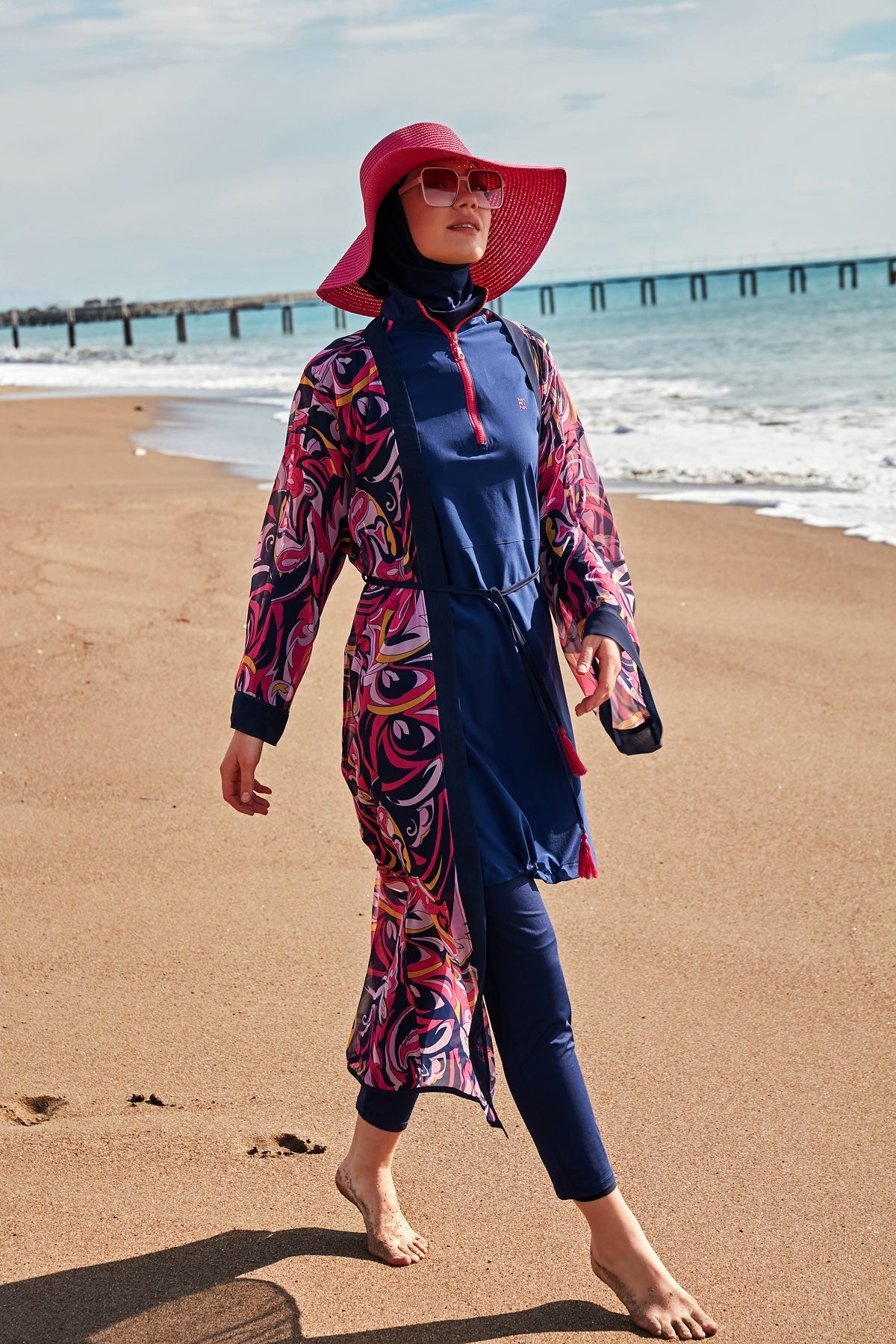 Colourful Pareo Kimono P2416 Marina Modest