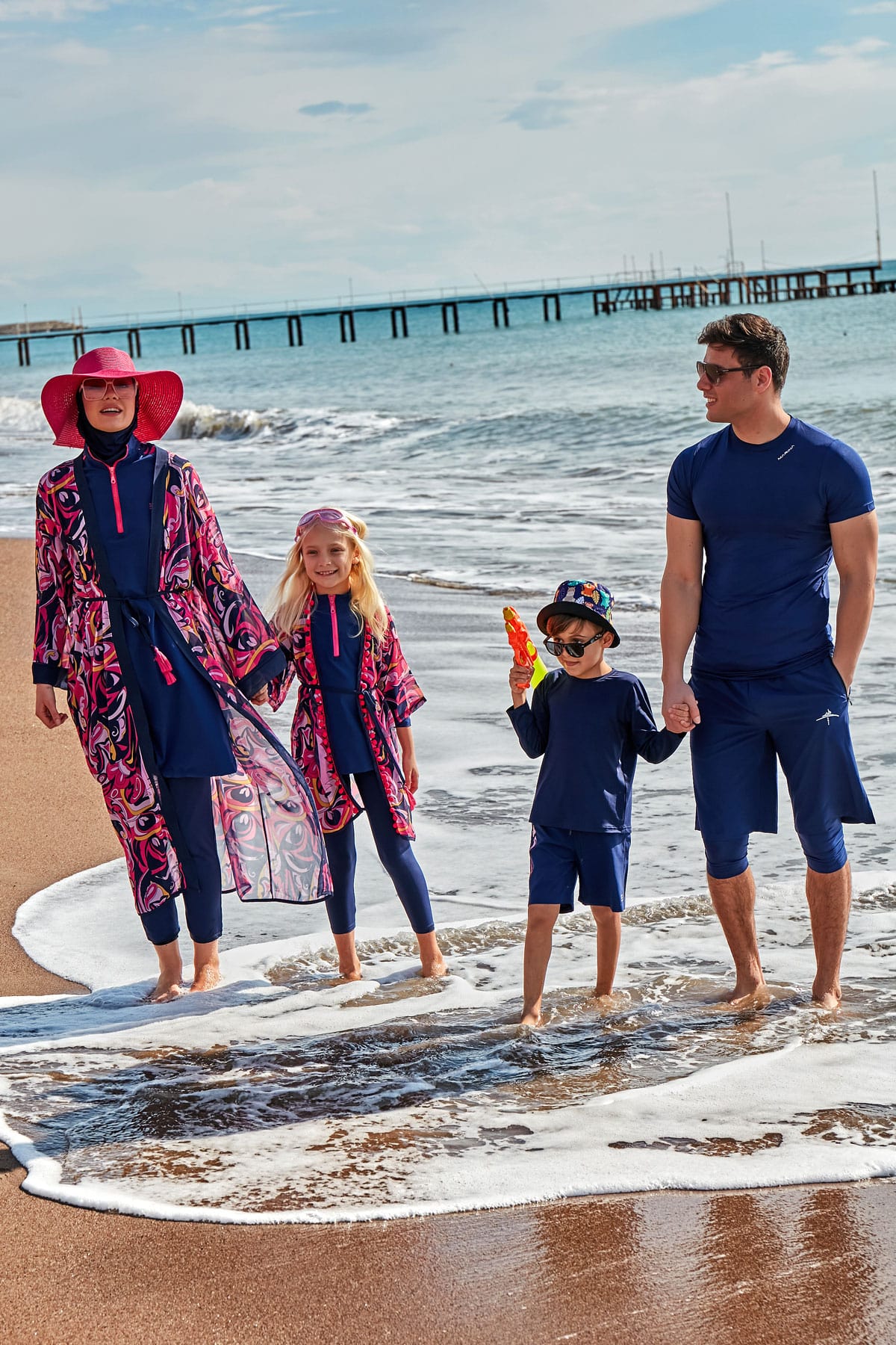 Colourful Pareo Kimono P2416 Marina Modest