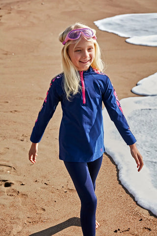 Parachute Navy Blue Girls Swimwear K2402 - By Baano