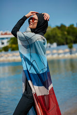 Colourful Pareo Kimono P2340 Marina Modest
