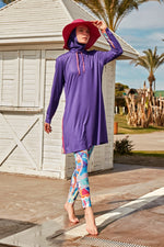 Lycra Purple Burkini Modest Swimwear M2496 - By Baano
