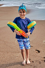 Woven Navy Boys Shorts B2430 Marina Modest