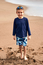Woven Navy Boys Shorts B2436 Marina Modest