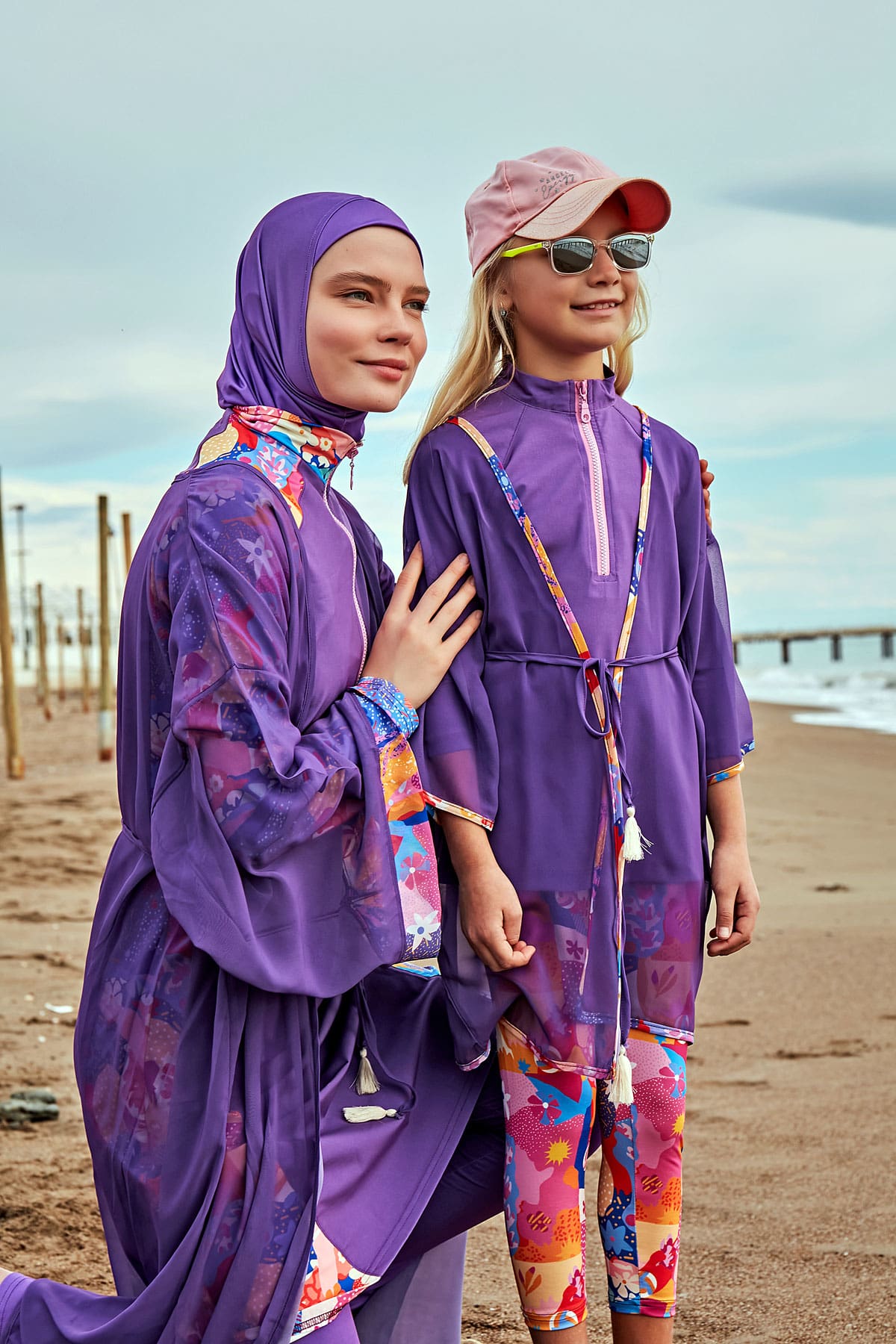 Purple Pareo Kimono P2426 Marina Modest