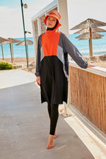 Woven Black Burkini Modest Swimwear M2430 Marina Modest