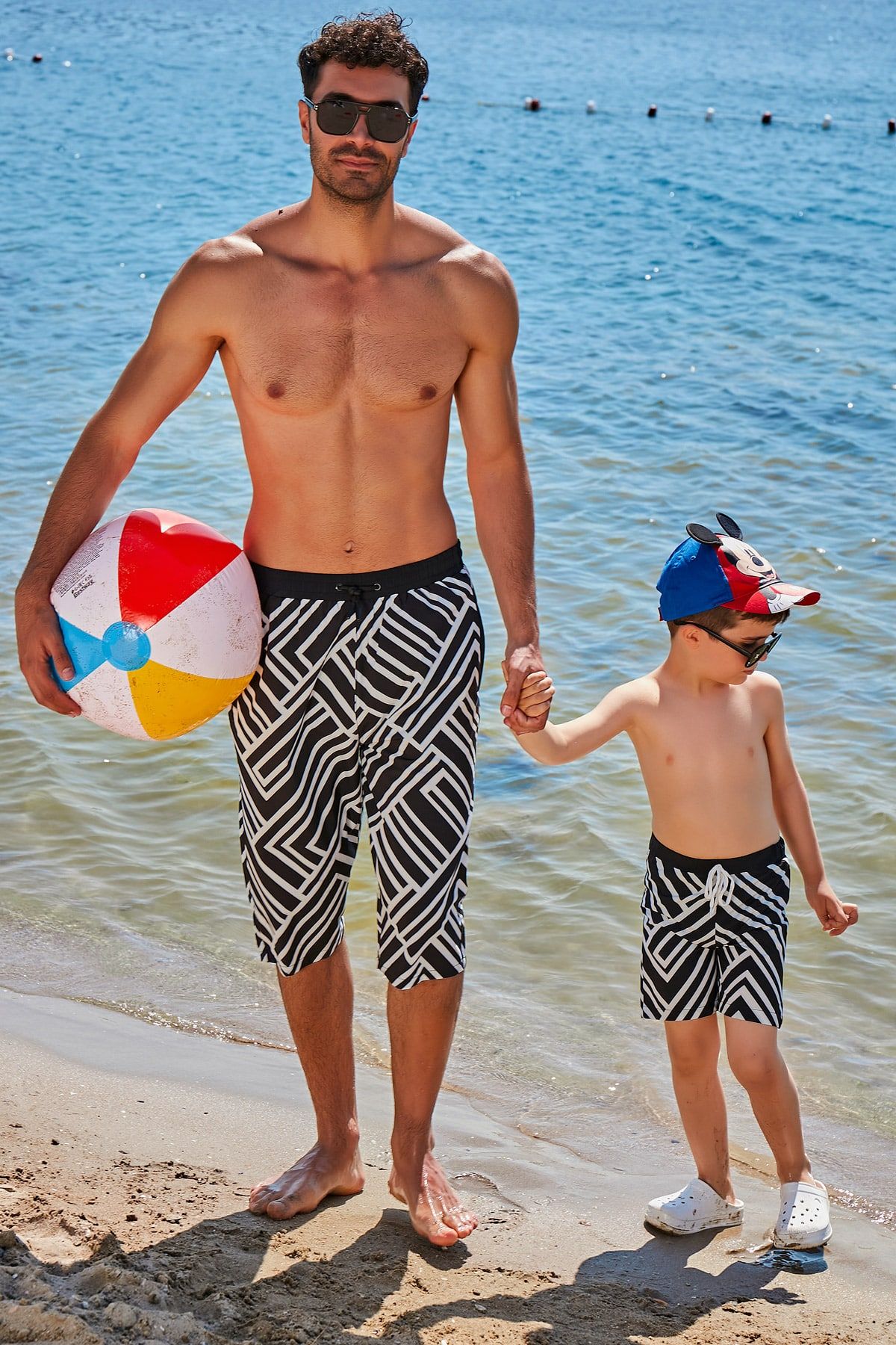 Woven Black Boys Shorts B2361 Marina Modest