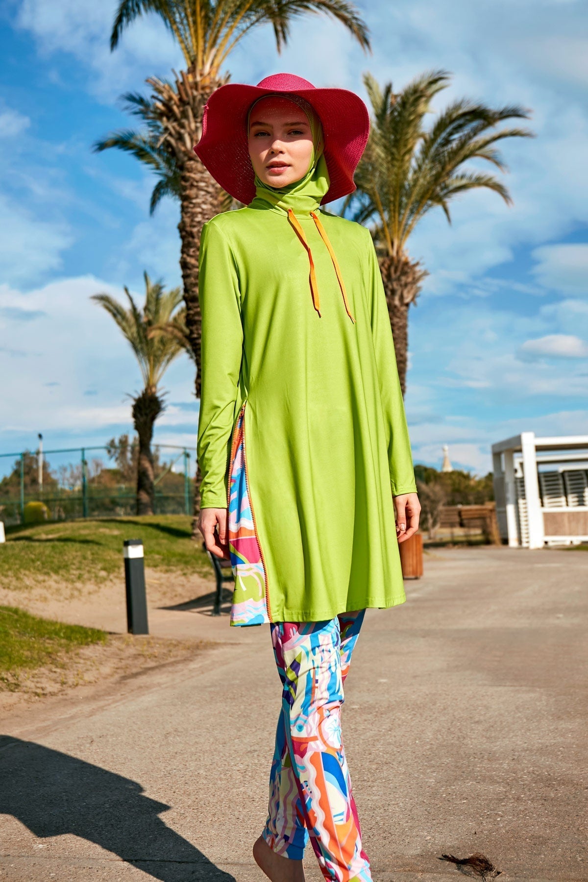 Lycra Green Burkini Modest Swimwear M2484 - By Baano