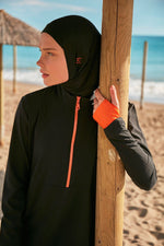 Woven Black Burkini Modest Swimwear M2414 Marina Modest