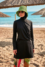 Lycra Black Burkini Modest Swimwear M2471 - By Baano