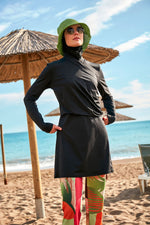 Lycra Black Burkini Modest Swimwear M2471 - By Baano
