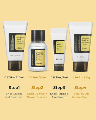 Cosrx All About Snail Kit 4-Step - By Baano