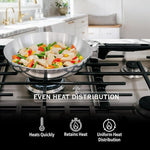 8-Inch Chef Skillet – Quick & Even Heat Distribution – Lightweight Cast Aluminum Frying Pan - By Baano