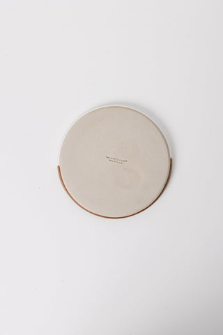 Waylon Appetizer Plate - Brown/White - Set of 6
