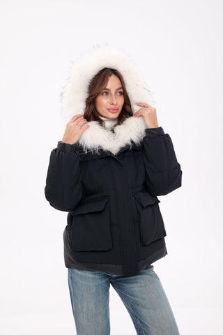Genuine Fur Down Fill Parka - By Baano