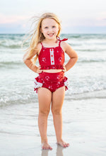*PREORDER* Santa's Sleigh Bows High Waisted Bikini - By Baano