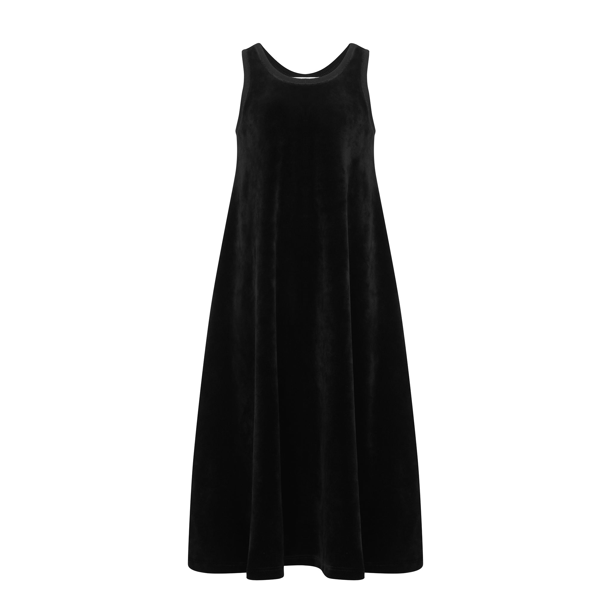 Parni Black Velour Maxi Jumper