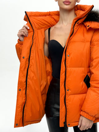 Genuine Silver Fox Down Fill Jacket - By Baano
