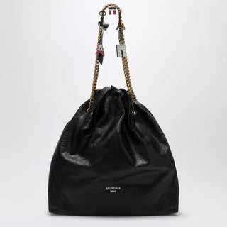 Crush Media Black Leather Tote Bag - By Baano