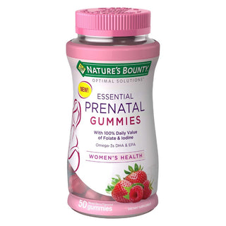 Nature's Bounty Optimal Solutions Essential Prenatal, Gummies, Mixed Berry Flavored