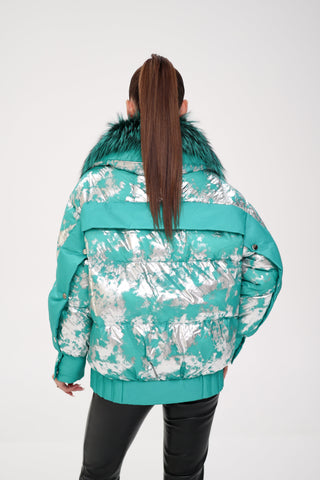 Glacier Fox Collar Down Fill Puffer - By Baano