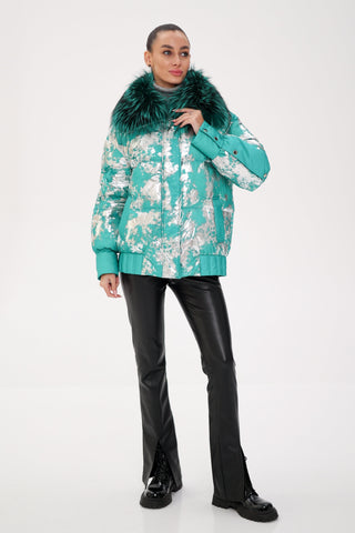 Glacier Fox Collar Down Fill Puffer - By Baano