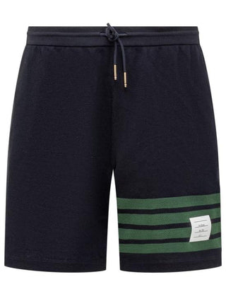 4 BAR STRIPE PIQUE WEAVE SHORTS - By Baano