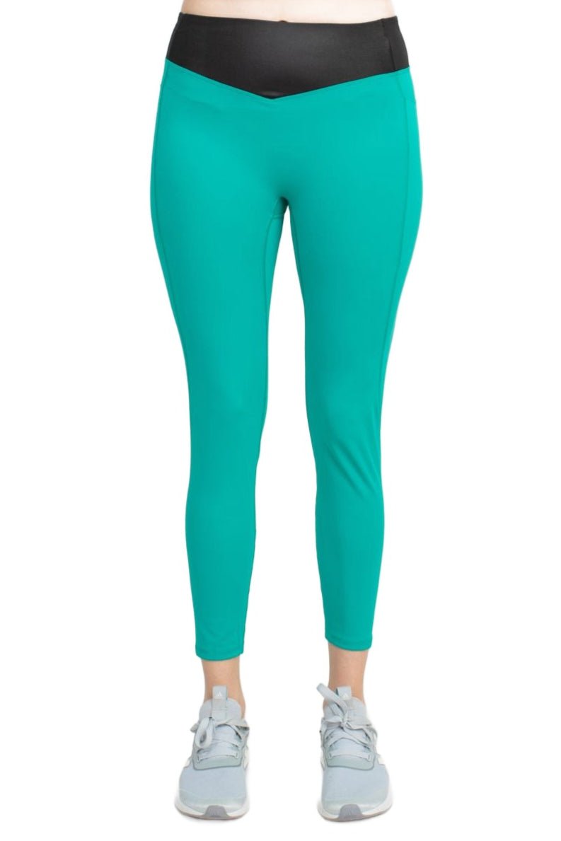 Activology Mid Waist Banded High Shine 7 - 8 Interlock Legging - Glamourous Grace