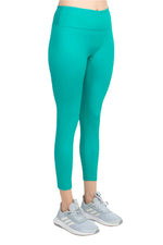 Activology Mid Waist Banded High Shine 7/8 Interlock Leggings - Glamourous Grace