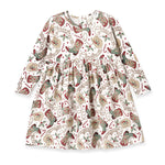 Western Christmas Girls Dress – Soft Bamboo Holiday Style - By Baano