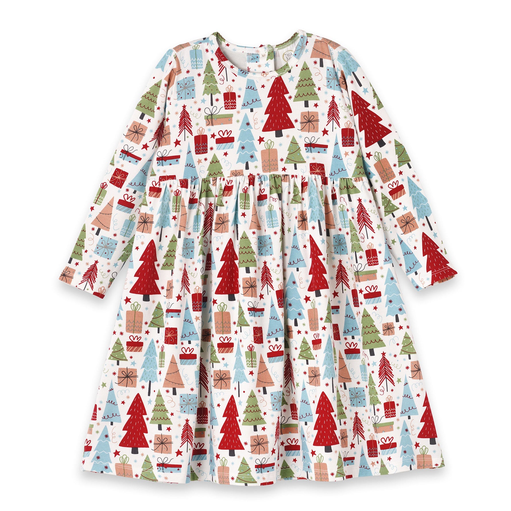 Christmas Merry Girl's Soft Bamboo Dress - Sibling Matching - By Baano