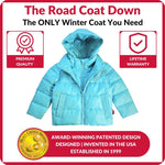 Car Seat Coat | The Road Coat Down - Aqua