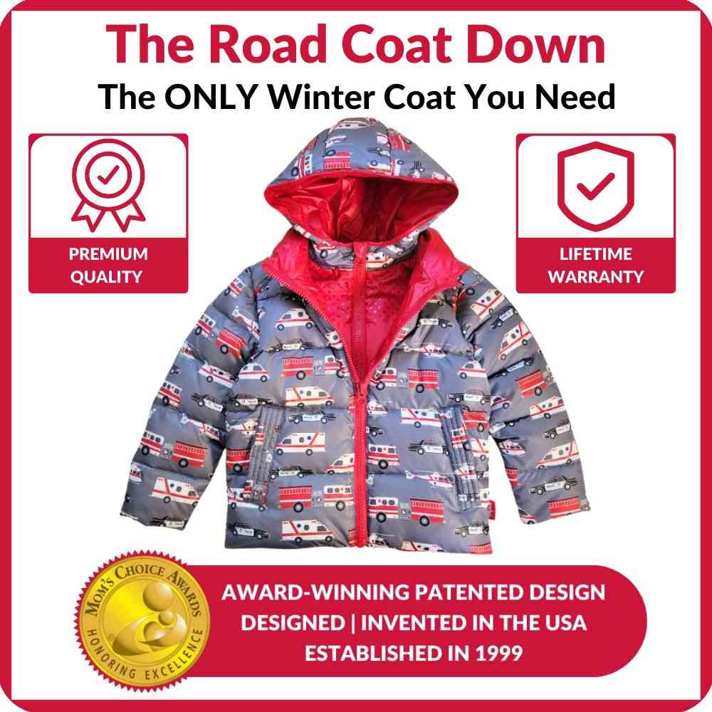 Car Seat Coat | The Road Coat Down - Rescue Print