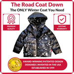 Car Seat Coat | The Road Coat Down - Rocketship Print