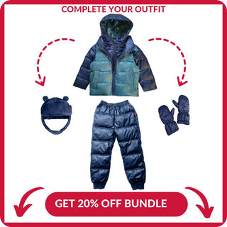 Car Seat Coat | The Road Coat Down - Navy/Teal