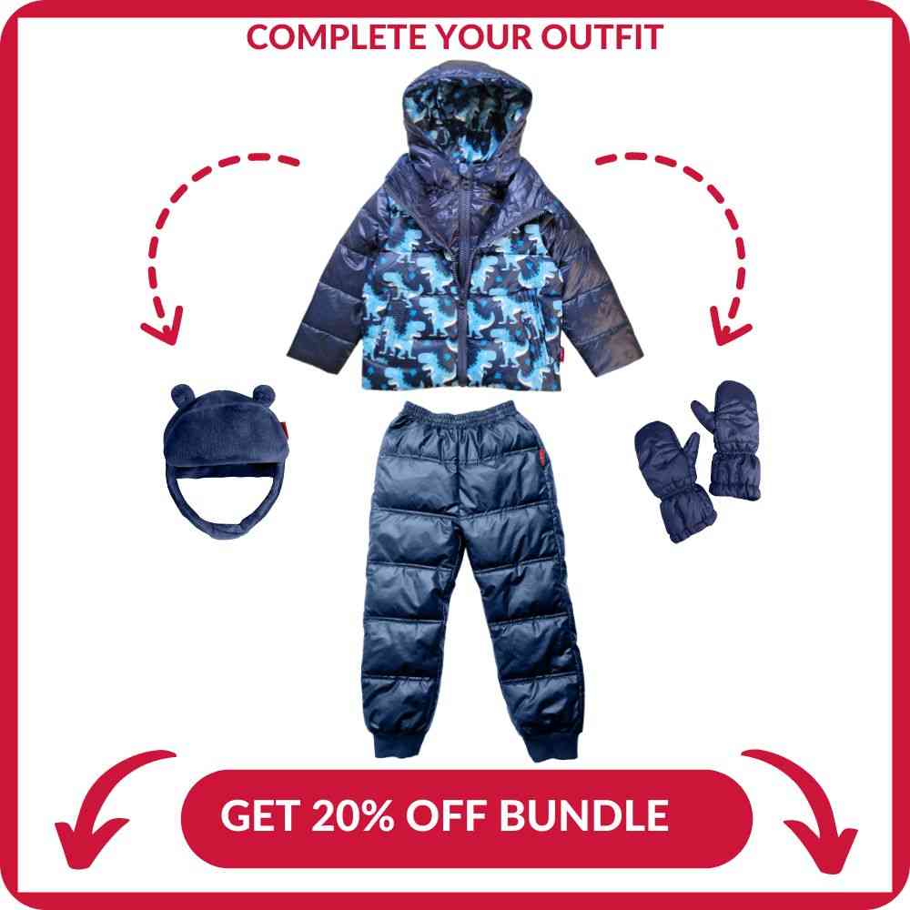 Car Seat Coat | The Road Coat Down - Navy Raptor Print