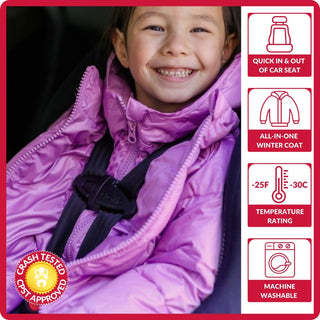 Car Seat Coat | The Road Coat Down - Lilac