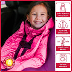 Car Seat Coat | The Road Coat Down - Fuchsia
