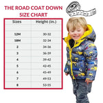 Car Seat Coat | The Road Coat Down - Construction Print